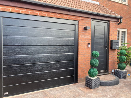 Sectional garage door